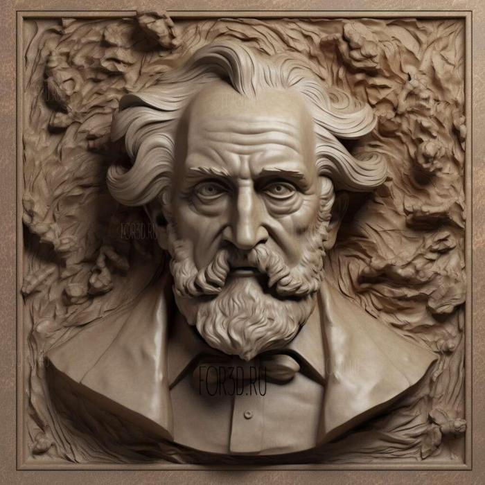 Giuseppe Verdi 1 stl model for CNC